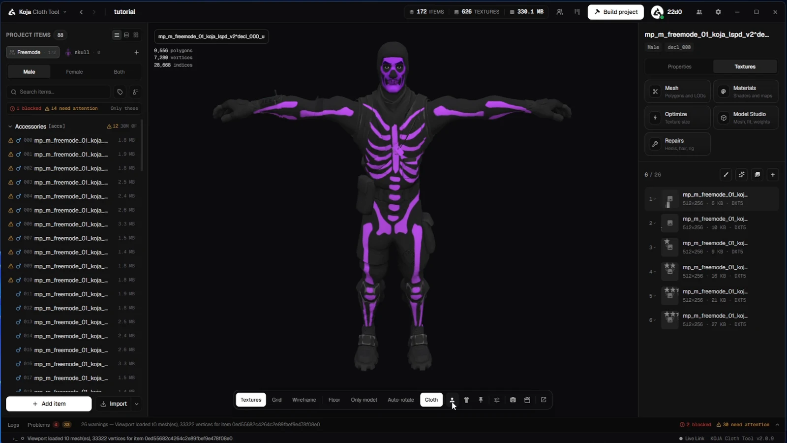 Cloth Tool tutorial #6: preview and build clothes for custom peds