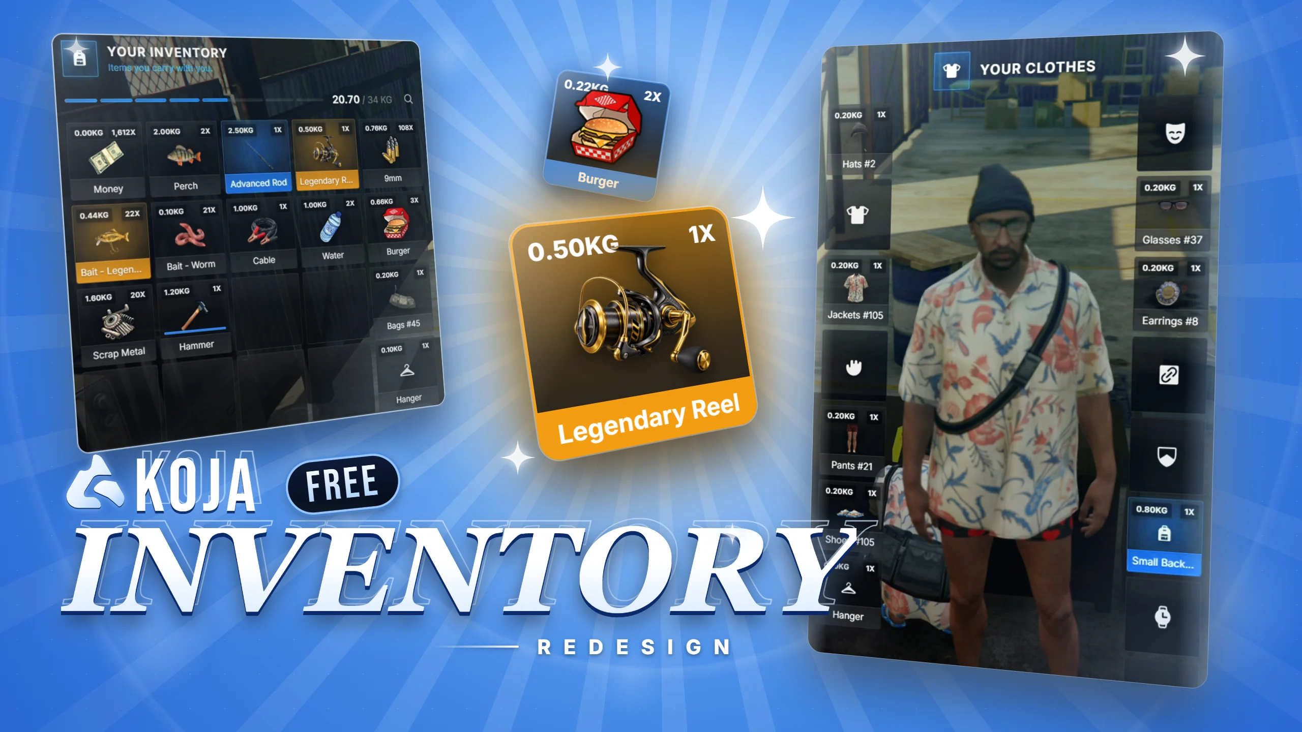 Ox Inventory Redesign — FiveM Script · Koja Scripts